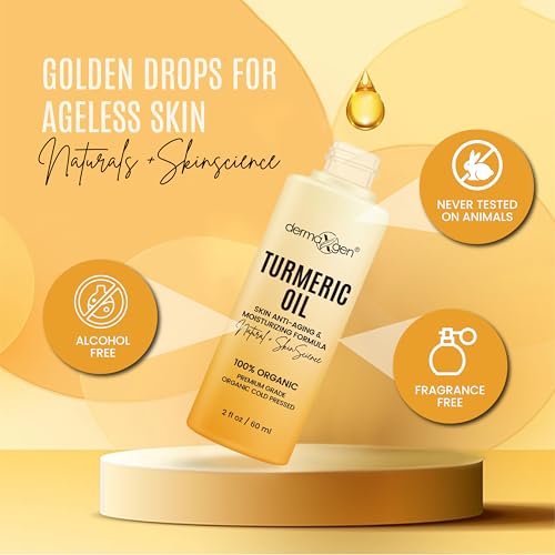 Organic Turmeric Face Oil for Dark Spots & Hydration - 60ml