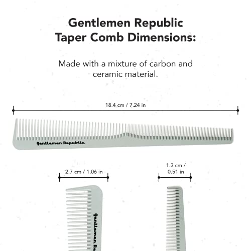 Gentlemen Republic Taper Comb for Precision Men's Haircuts