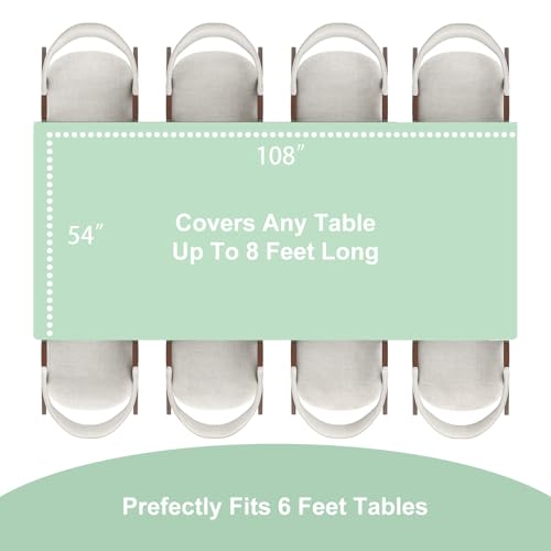 Sage Green Disposable Plastic Tablecloth - 54 x 108 Inch | Leakproof & Waterproof for Parties & Picnics
