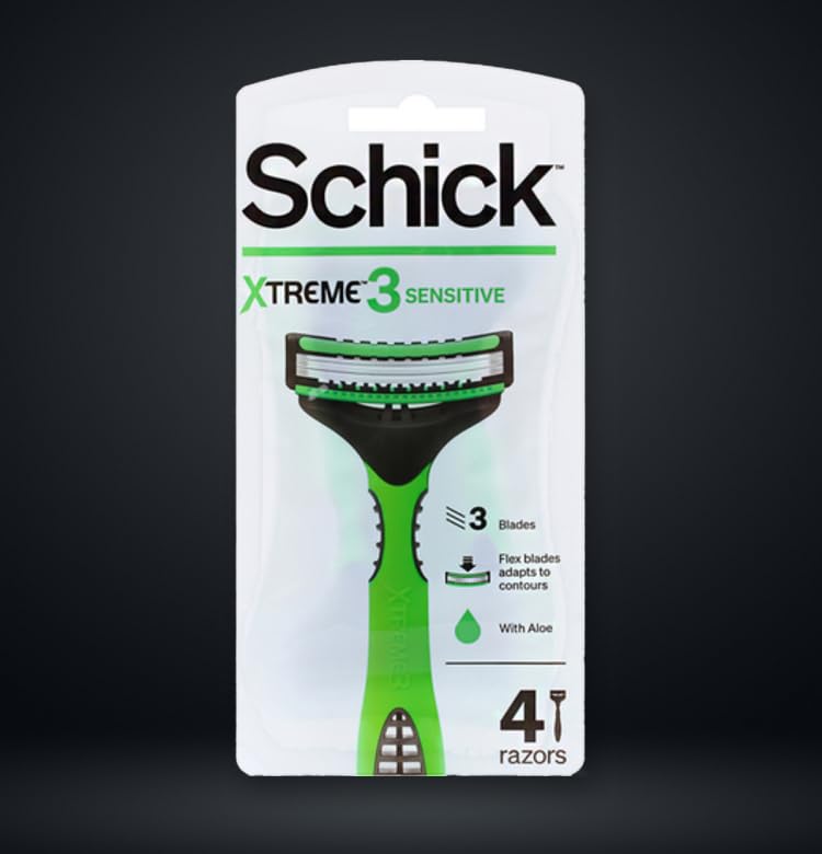 Schick Xtreme 3 Sensitive Disposable Razors for Men - 2 Pack