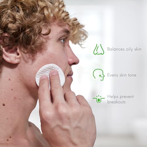 Tiege Hanley Glycolic Acid Pads for Men - 30 Count Exfoliating Face Wipes
