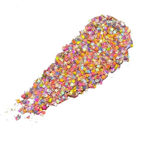 Rainbow Holographic Body Glitter Gel - Vegan, Cruelty-Free, Long-Lasting Face & Body Make-up