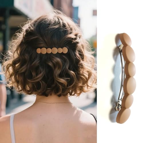 Markuii Matte French Hair Barrettes for Thin & Fine Hair – No Slip, 4 Pack