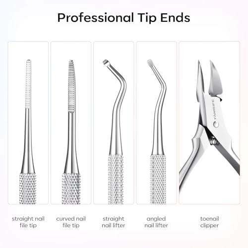 FAMILIFE Stainless Steel Pedicure Kit - 4 Pcs for Ingrown Nails