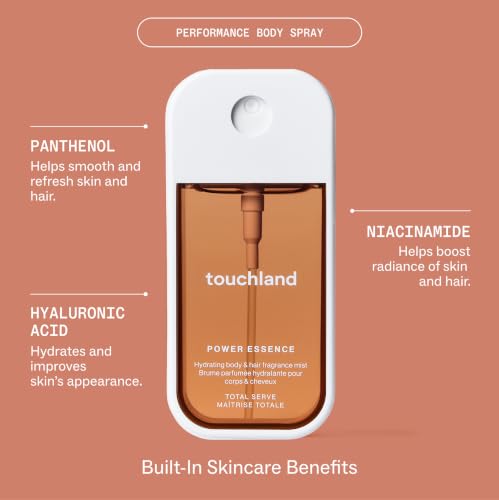 Touchland Total Serve Hydrating Body & Hair Fragrance Mist, Travel Size