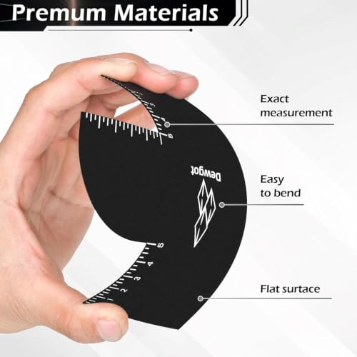 Dewgot Barber Hairline Shaping Tool - Reusable Edge Line Up Card (3PCS)