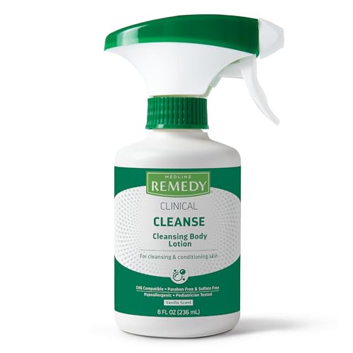 Medline Remedy No-Rinse Cleansing Body Lotion Spray - 8 Oz