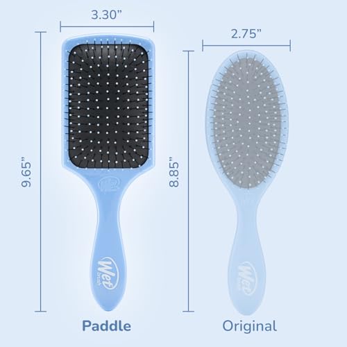 Wet Brush Paddle Detangler Hair Brush - Sky Color, 1 Count, IntelliFlex Bristles for Wet & Dry Hair