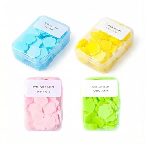Portable Scented Hand Wash Sheets - Biodegradable Petal Soap for Travel & Outdoor Use