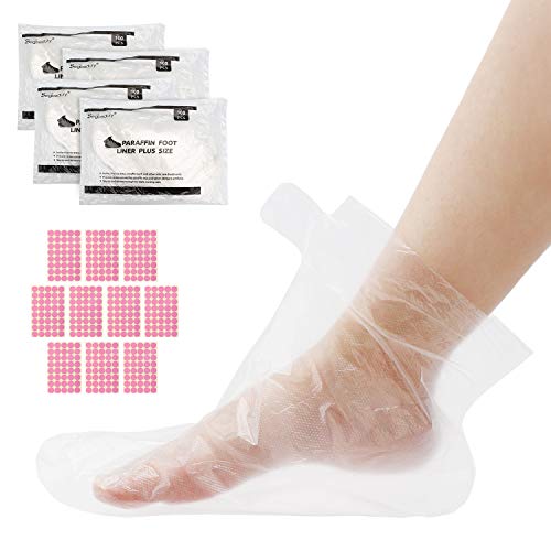 Segbeauty Disposable Paraffin Wax Foot Liners - 400 Count Large & Thick