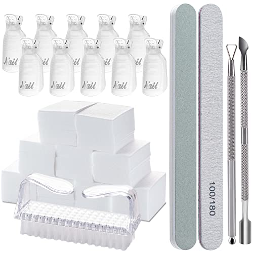 Hoewina Nail Polish Gel Remover Kit with Clips & Tools
