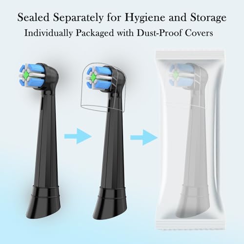 12-Pack Replacement Brush Heads for Oral-B iO Series Electric Toothbrushes
