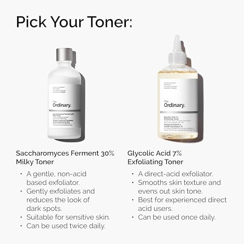 The Ordinary 30% Milky Toner - Exfoliating & Hydrating Formula, 3.4 Fl Oz