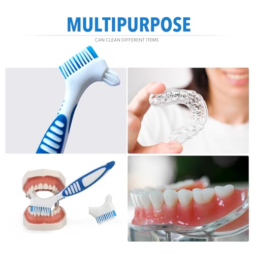Denture Cleaning Brush Set - 4PCS Soft Bristle Toothbrushes