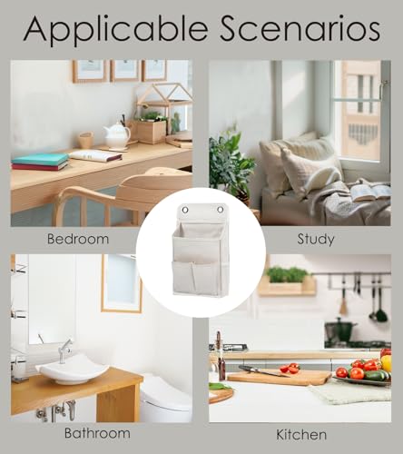 Over The Door Hanging Organizer - Multi-Pocket Wall Storage for Home & Office