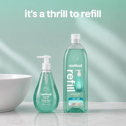 Method Waterfall Gel Hand Wash Refill - Hydrating & Gentle 34 fl oz
