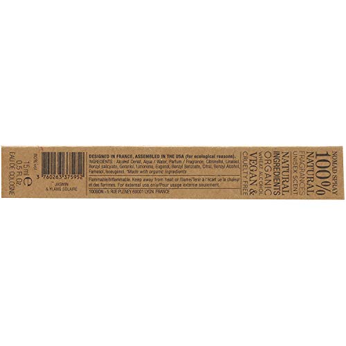 100 BON Jasmin & Ylang Solaire Natural Floral Fragrance, 0.5 Fl Oz