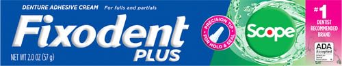 Fixodent Plus Scope Precision Hold & Seal Denture Adhesive Cream, 2 oz