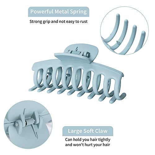 10 Pack 3.5 Inch Hair Claw Clips for Women - Non-Slip Hold