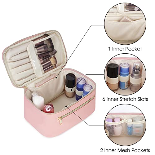 Wandering Nature Travel Makeup Bag - Eco-Friendly Vegan Leather Organizer