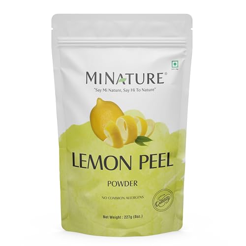 Lemon Peel Powder for Skin & Hair Care - 100% Natural, Vegan, 227g