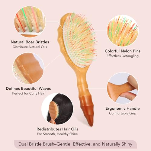 Sofmild Boar Bristle Hair Extension Brush - Normal Variant