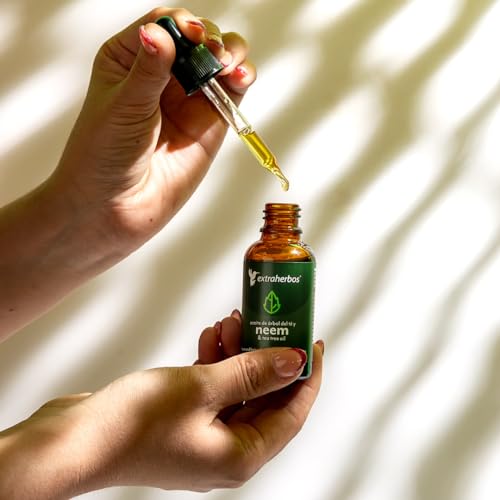 Pure Neem Oil with Tea Tree - Anti-Acne Face Oil, 1 fl oz