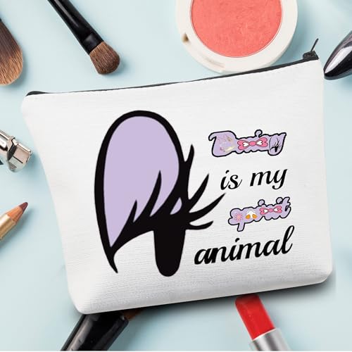 Duck Big Face Character Makeup Bag - Cute Cosmetic Pouch for Animal Lovers