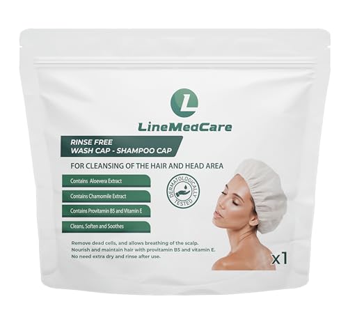 Rinse-Free Shampoo Caps - Aloe Vera, Chamomile, Vitamin E | Pack of 3