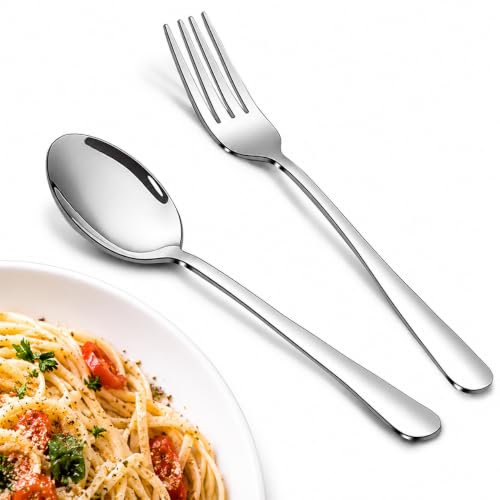 12-Piece Stainless Steel Flatware Set for 6 - Dishwasher Safe Utensils