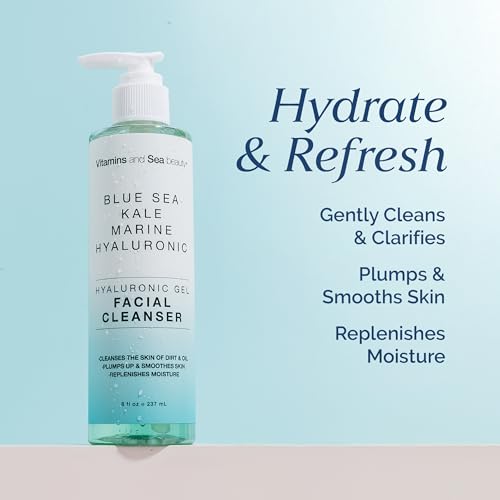 Hydrating Gel Facial Cleanser with Blue Sea Kale – 8 fl oz
