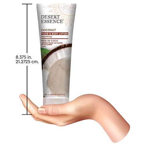 Desert Essence Organic Coconut Hand & Body Lotion - 8 fl oz