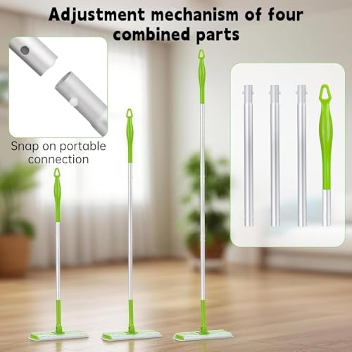 Adjustable Aluminum Mop Handle Compatible with Swiffer WetJet