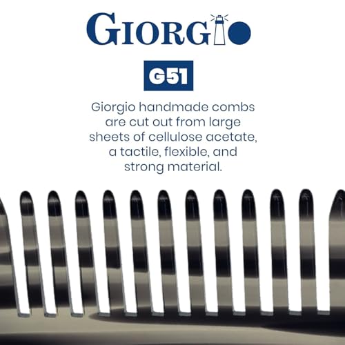 Giorgio G51 Graphite Wide Tooth Comb 3 Pack for Curly Hair