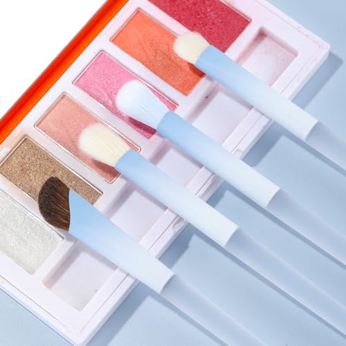 MSQ 10-Piece Professional Makeup Brush Set with Travel Bag
