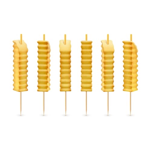 Fred & Friends French Fry Birthday Candles - Set of 6 Fun Toppers