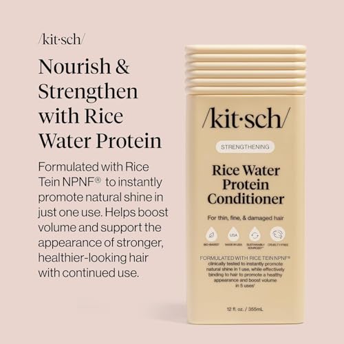 Kitsch Rice Water Strengthening Conditioner for Thin & Damaged Hair