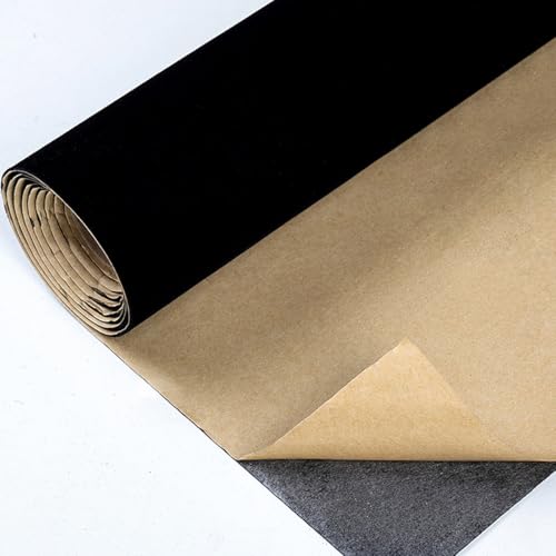 Self-Adhesive Velvet Fabric Sheet Roll - 14 x 98 Inches for DIY Crafts