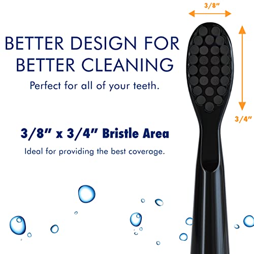 Charcoal Electric Toothbrush Replacement Heads for Fairywill & Sonic-FX