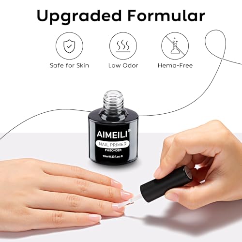 AIMEILI Nail Prep Bond Primer for Gel & Acrylic Nails