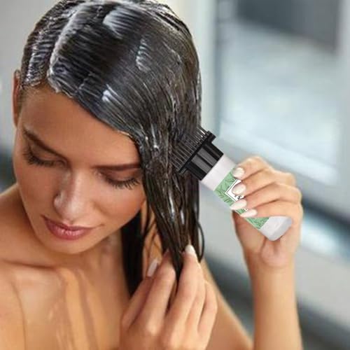 Hair Oiling Applicator with Comb - 2 Pack, 6 OZ Hair Dye Bottle