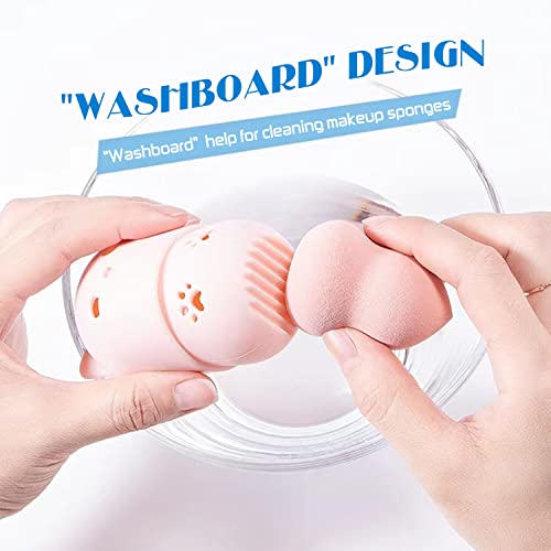 MR LION Makeup Sponge Holder & Travel Case Set - 2 Beauty Blenders
