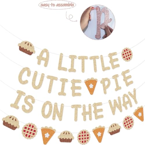 Cutie Pie Baby Shower Banner Garland for Thanksgiving Decor