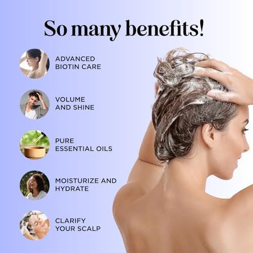 HONEYDEW Folimax Biotin Shampoo for Thinning Hair - Citrus 8 Fl Oz - Vegan, Sulfate & Paraben Free