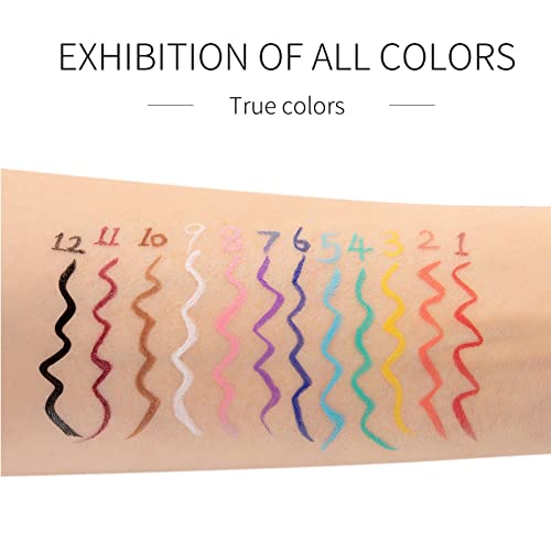 DekRion Long-lasting Waterproof Liquid Eyeliner - 12 Colors