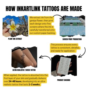 Tribal Waves Temporary Tattoo - 2 Sheets Japanese Arm Stickers