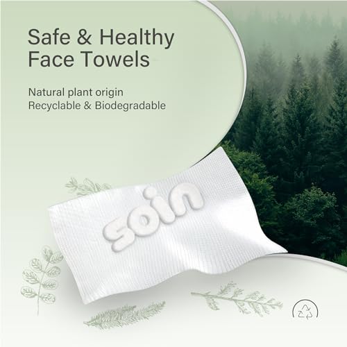 Unifree X-Large Facial Towels - 50 Count Soft Disposable Wipes