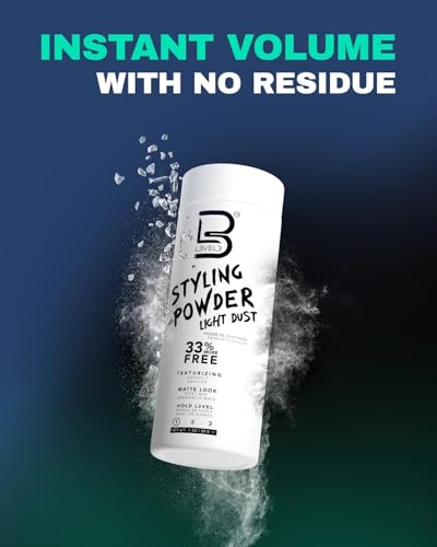 L3 Level 3 Light Hold Styling Powder, Matte Finish for Men, 30 g