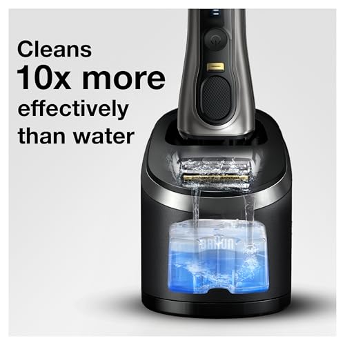 Braun Clean & Renew Refill Cartridges CCR, Replacement Shaver Cleaner Liquid Solution for Clean&Charge System, Pack of 4