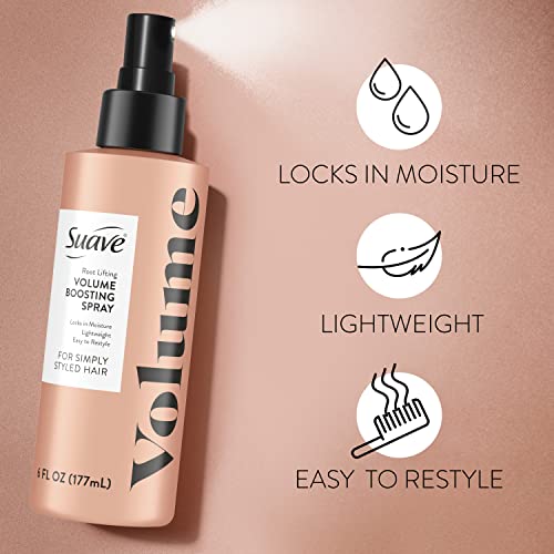 Suave Simply Styled Root Lifting Hair Spray, Volume Boosting Hairspray 6 oz